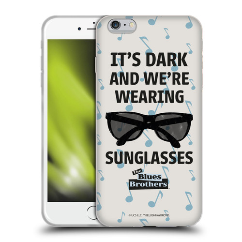 The Blues Brothers Graphics Sunglasses Soft Gel Case for Apple iPhone 6 Plus / iPhone 6s Plus