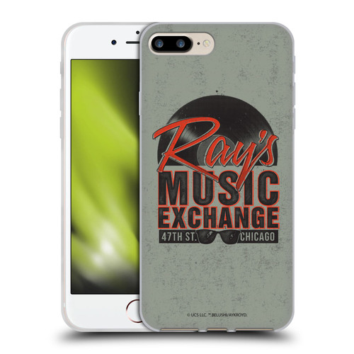 The Blues Brothers Graphics Ray's Music Exchange Soft Gel Case for Apple iPhone 7 Plus / iPhone 8 Plus