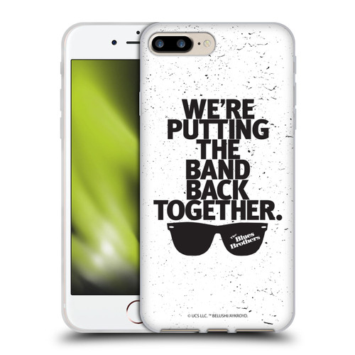 The Blues Brothers Graphics The Band Back Together Soft Gel Case for Apple iPhone 7 Plus / iPhone 8 Plus
