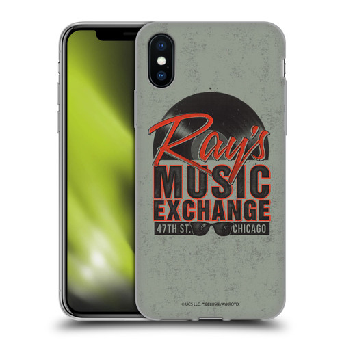 The Blues Brothers Graphics Ray's Music Exchange Soft Gel Case for Apple iPhone X / iPhone XS