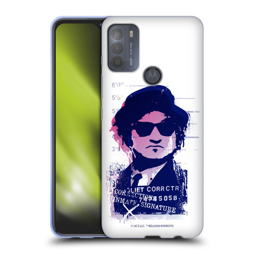 The Blues Brothers Graphics Jake Soft Gel Case for Motorola Moto G50