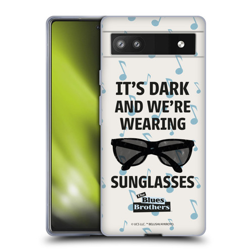 The Blues Brothers Graphics Sunglasses Soft Gel Case for Google Pixel 6a