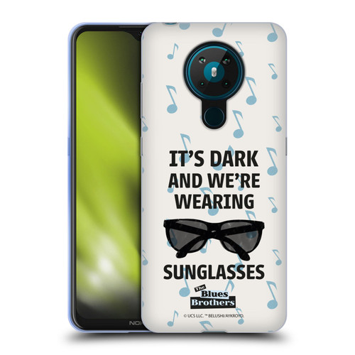 The Blues Brothers Graphics Sunglasses Soft Gel Case for Nokia 5.3