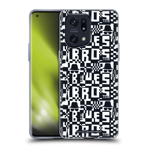 The Blues Brothers Graphics Pattern Soft Gel Case for OPPO Find X5 Pro