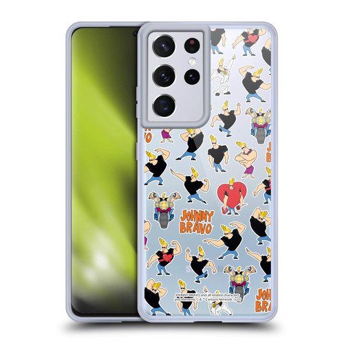 Johnny Bravo Graphics Pattern Soft Gel Case for Samsung Galaxy S21 Ultra 5G