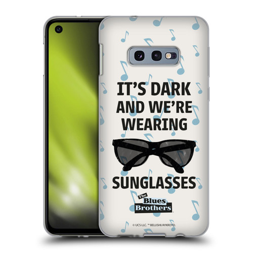 The Blues Brothers Graphics Sunglasses Soft Gel Case for Samsung Galaxy S10e