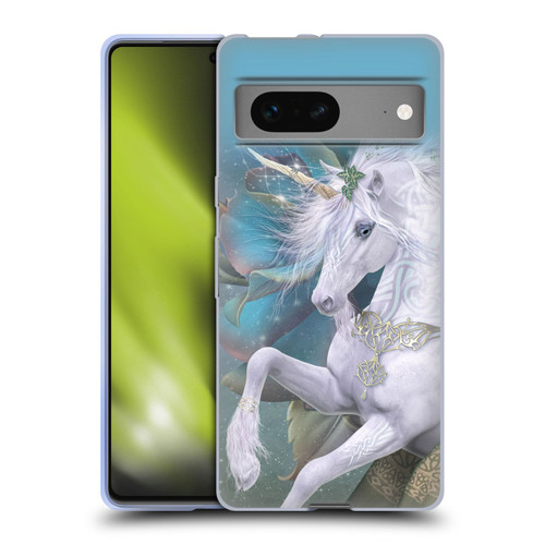 Laurie Prindle Fantasy Horse Kieran Unicorn Soft Gel Case for Google Pixel 7