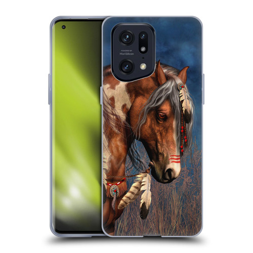 Laurie Prindle Fantasy Horse Native American War Pony Soft Gel Case for OPPO Find X5 Pro