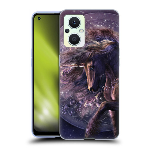 Laurie Prindle Fantasy Horse Chimera Black Rose Unicorn Soft Gel Case for OPPO Reno8 Lite