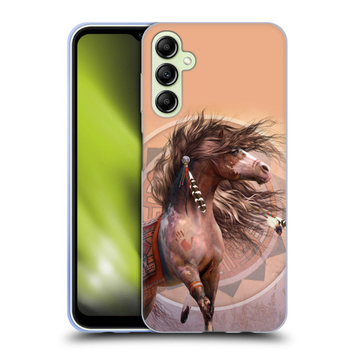 Laurie Prindle Fantasy Horse Spirit Warrior Soft Gel Case for Samsung Galaxy A14 5G