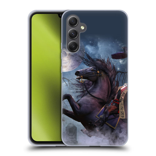 Laurie Prindle Fantasy Horse Sleepy Hollow Warrior Soft Gel Case for Samsung Galaxy A34 5G