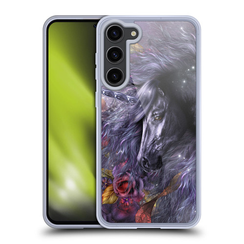 Laurie Prindle Fantasy Horse Blue Rose Unicorn Soft Gel Case for Samsung Galaxy S23+ 5G