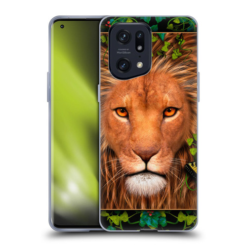 Laurie Prindle Lion Return Of The King Soft Gel Case for OPPO Find X5 Pro