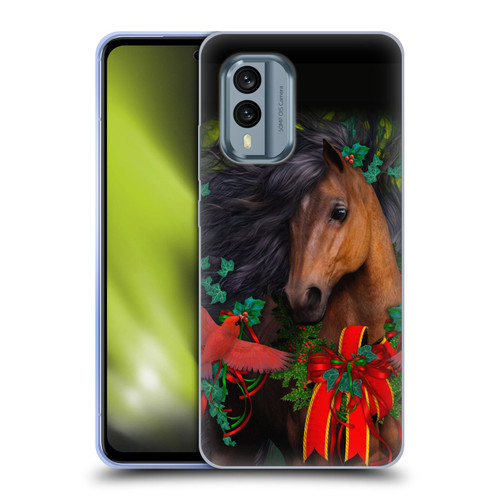 Laurie Prindle Western Stallion A Morgan Christmas Soft Gel Case for Nokia X30