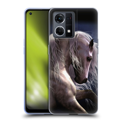 Laurie Prindle Western Stallion Night Silver Ghost II Soft Gel Case for OPPO Reno8 4G