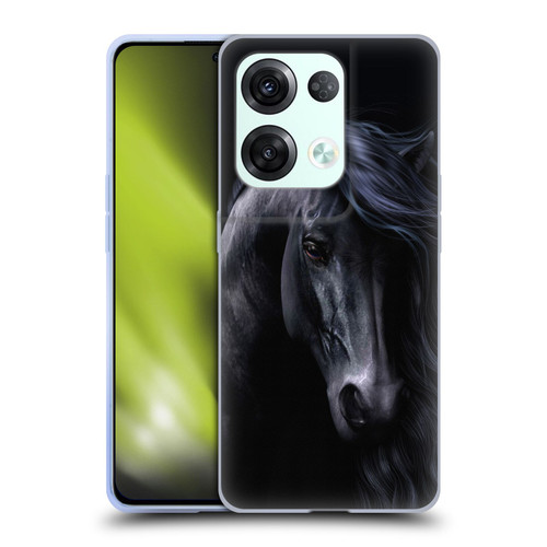 Laurie Prindle Western Stallion The Black Soft Gel Case for OPPO Reno8 Pro
