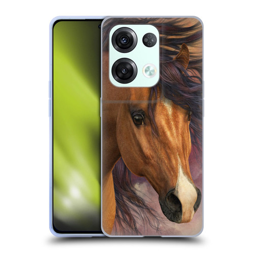 Laurie Prindle Western Stallion Flash Soft Gel Case for OPPO Reno8 Pro