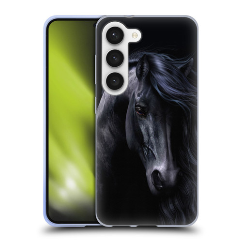 Laurie Prindle Western Stallion The Black Soft Gel Case for Samsung Galaxy S23 5G