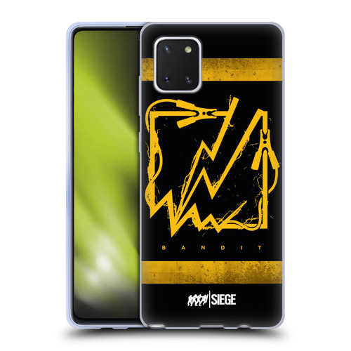 Tom Clancy's Rainbow Six Siege Icons Bandit Soft Gel Case for Samsung Galaxy Note10 Lite