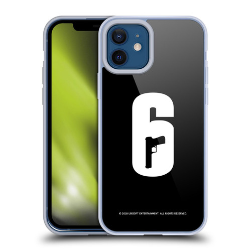 Tom Clancy's Rainbow Six Siege Logos Black And White Soft Gel Case for Apple iPhone 12 / iPhone 12 Pro