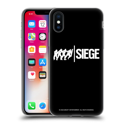 Tom Clancy's Rainbow Six Siege Logos Attack Soft Gel Case for Apple iPhone X / iPhone XS