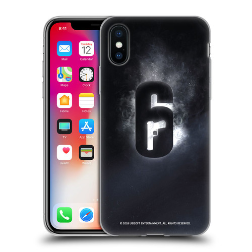 Tom Clancy's Rainbow Six Siege Logos Glow Soft Gel Case for Apple iPhone X / iPhone XS