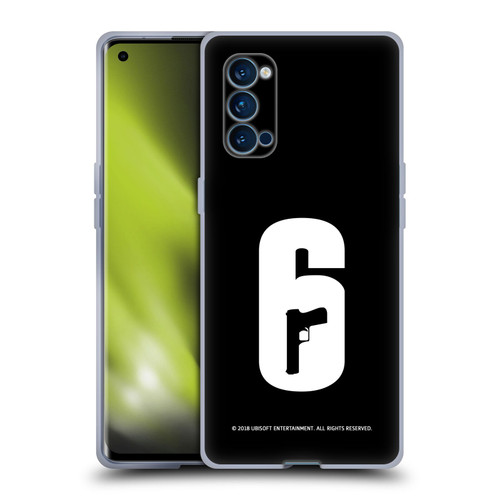 Tom Clancy's Rainbow Six Siege Logos Black And White Soft Gel Case for OPPO Reno 4 Pro 5G