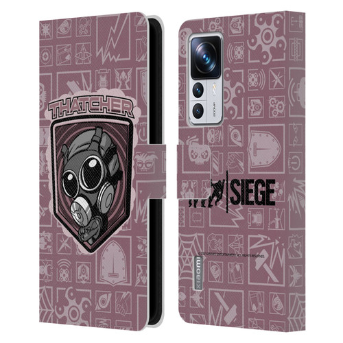 Tom Clancy's Rainbow Six Siege Chibi Operators Thatcher Leather Book Wallet Case Cover For Xiaomi 12T Pro