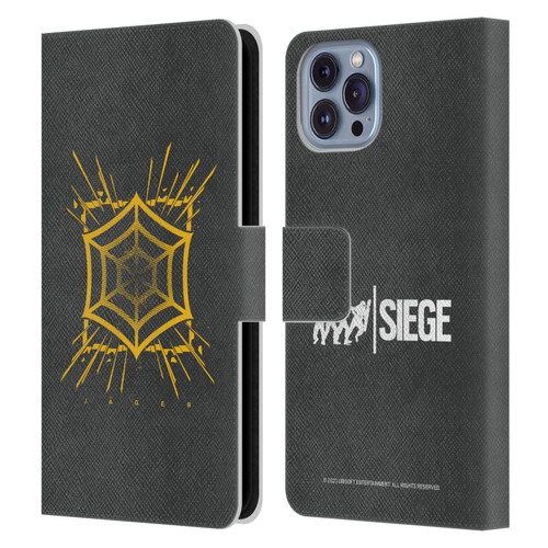 Tom Clancy's Rainbow Six Siege Icons Jager Leather Book Wallet Case Cover For Apple iPhone 14