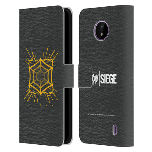 Tom Clancy's Rainbow Six Siege Icons Jager Leather Book Wallet Case Cover For Nokia C10 / C20