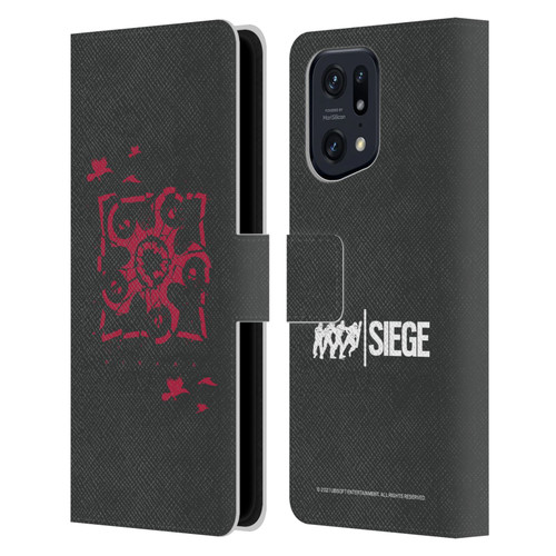 Tom Clancy's Rainbow Six Siege Icons Hibana Leather Book Wallet Case Cover For OPPO Find X5 Pro