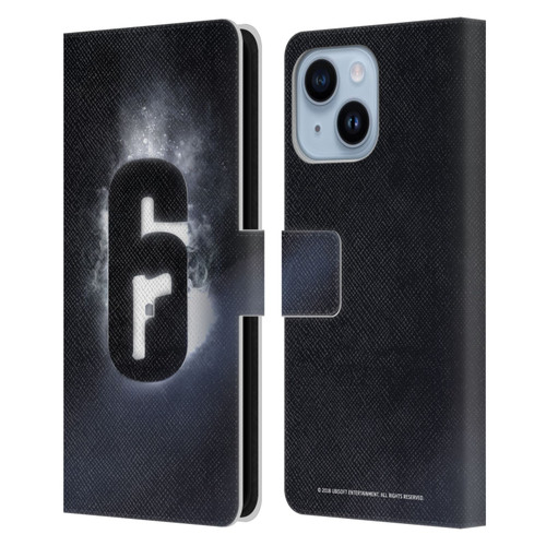 Tom Clancy's Rainbow Six Siege Logos Glow Leather Book Wallet Case Cover For Apple iPhone 14 Plus