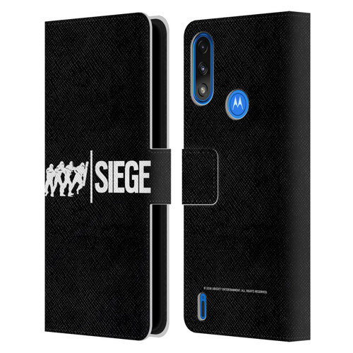 Tom Clancy's Rainbow Six Siege Logos Attack Leather Book Wallet Case Cover For Motorola Moto E7 Power / Moto E7i Power