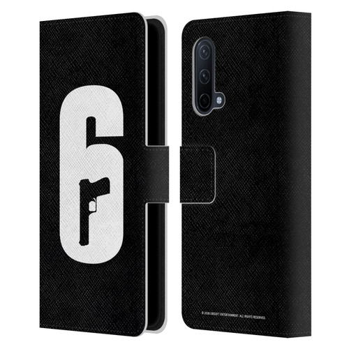 Tom Clancy's Rainbow Six Siege Logos Black And White Leather Book Wallet Case Cover For OnePlus Nord CE 5G