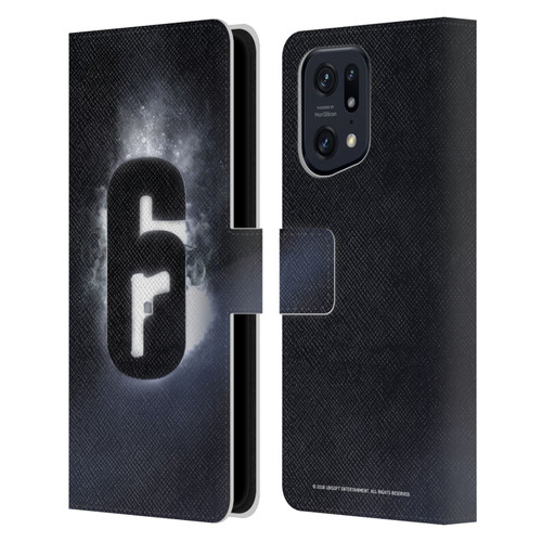 Tom Clancy's Rainbow Six Siege Logos Glow Leather Book Wallet Case Cover For OPPO Find X5 Pro