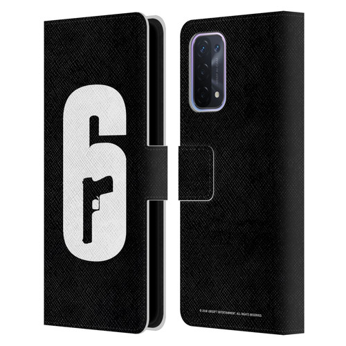 Tom Clancy's Rainbow Six Siege Logos Black And White Leather Book Wallet Case Cover For OPPO A54 5G