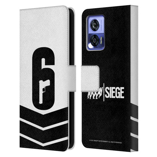 Tom Clancy's Rainbow Six Siege Logo Art Esport Jersey Leather Book Wallet Case Cover For Motorola Edge 30 Neo 5G