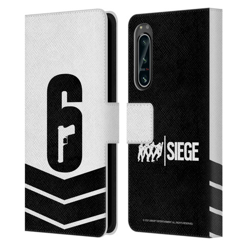 Tom Clancy's Rainbow Six Siege Logo Art Esport Jersey Leather Book Wallet Case Cover For Sony Xperia 5 IV