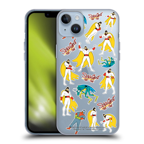 Space Ghost Coast to Coast Graphics Icons Soft Gel Case for Apple iPhone 14 Plus
