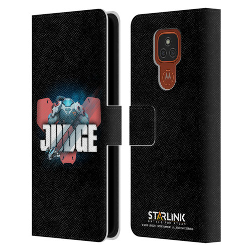 Starlink Battle for Atlas Character Art Judge Leather Book Wallet Case Cover For Motorola Moto E7 Plus