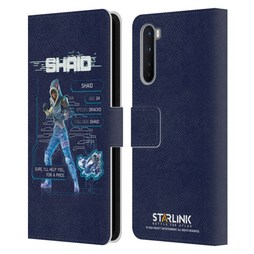 Starlink Battle for Atlas Character Art Shaid 2 Leather Book Wallet Case Cover For OnePlus Nord 5G