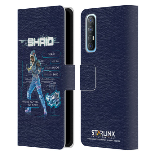 Starlink Battle for Atlas Character Art Shaid 2 Leather Book Wallet Case Cover For OPPO Find X2 Neo 5G