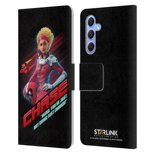 Starlink Battle for Atlas Character Art Calisto Chase Da Silva Leather Book Wallet Case Cover For Samsung Galaxy A34 5G