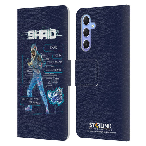 Starlink Battle for Atlas Character Art Shaid 2 Leather Book Wallet Case Cover For Samsung Galaxy A34 5G
