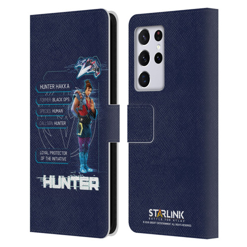 Starlink Battle for Atlas Character Art Hunter Leather Book Wallet Case Cover For Samsung Galaxy S21 Ultra 5G