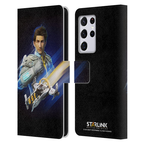 Starlink Battle for Atlas Character Art Mason Arana Leather Book Wallet Case Cover For Samsung Galaxy S21 Ultra 5G