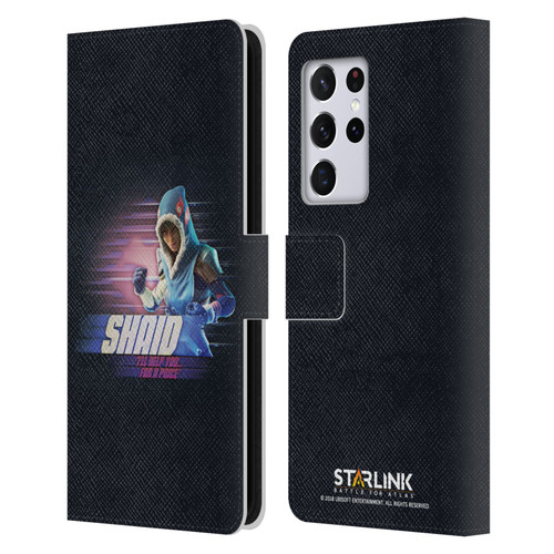 Starlink Battle for Atlas Character Art Shaid Leather Book Wallet Case Cover For Samsung Galaxy S21 Ultra 5G