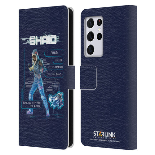 Starlink Battle for Atlas Character Art Shaid 2 Leather Book Wallet Case Cover For Samsung Galaxy S21 Ultra 5G