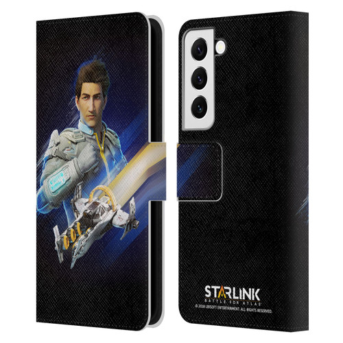 Starlink Battle for Atlas Character Art Mason Arana Leather Book Wallet Case Cover For Samsung Galaxy S22 5G