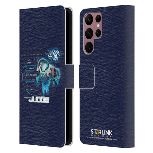 Starlink Battle for Atlas Character Art Judge 2 Leather Book Wallet Case Cover For Samsung Galaxy S22 Ultra 5G